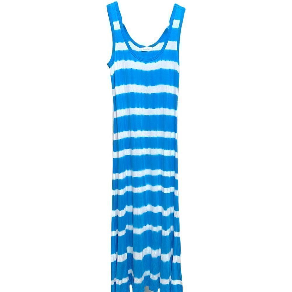 🌟70% OFF🌟NEW🌟Calvin Klein Long Blue/White Striped Dress
